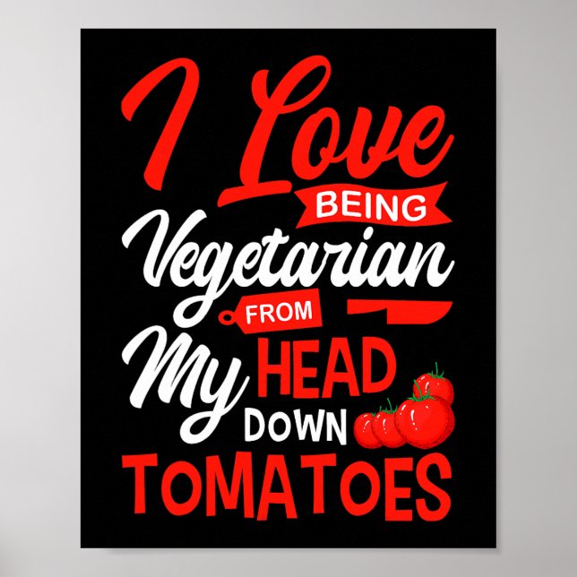 Poster Tomates Légumes Légumes Gardeners J'Aime Être V (Devant)