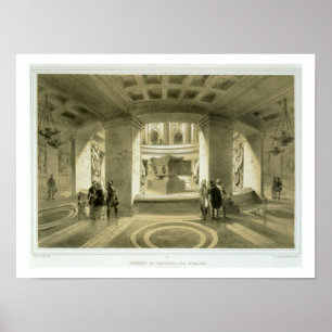 Poster Tomb of Napoléon (1769-1821) at Invalides, from 'P