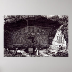 Poster Tombe d'Etruscan, c.1780