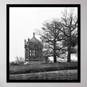 Poster Tombeau du président James Monroe à Richmond 1865