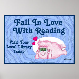 Poster Tomber Amoureux De La Lecture