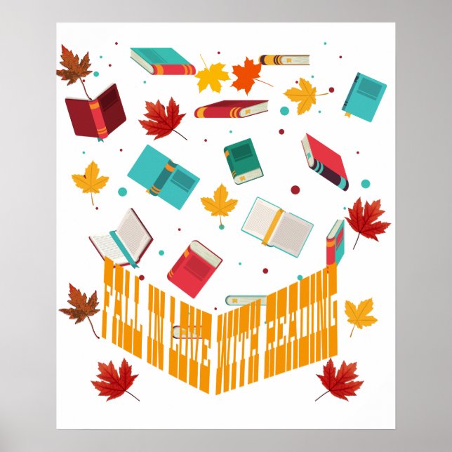 Poster Tomber amoureux de la lecture, Louvain du livre (Devant)