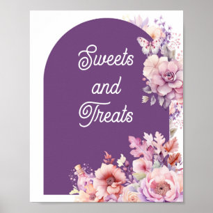 Poster Tomber amoureux violet Halloween Sweets et friandi