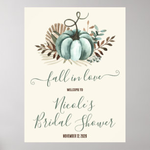 Poster Tombez amoureux, Citrouille bleue, Shower de maria