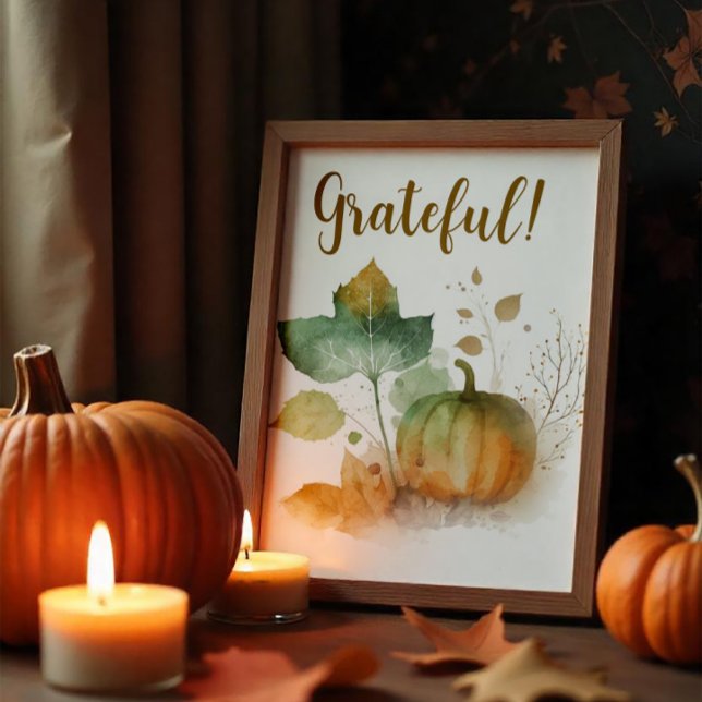 Poster Tombez amoureux Citrouille rustique  (Créateur téléchargé)