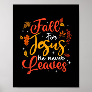 Poster Tombez amoureux de Jésus, il ne quitte jamais les