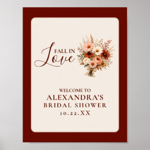 Poster Tombez Amoureux Fleur Sauvage Floral Boho Enterrem