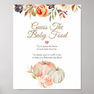 Poster Tombola de la Nourriture pour Bébé à la Baby Showe