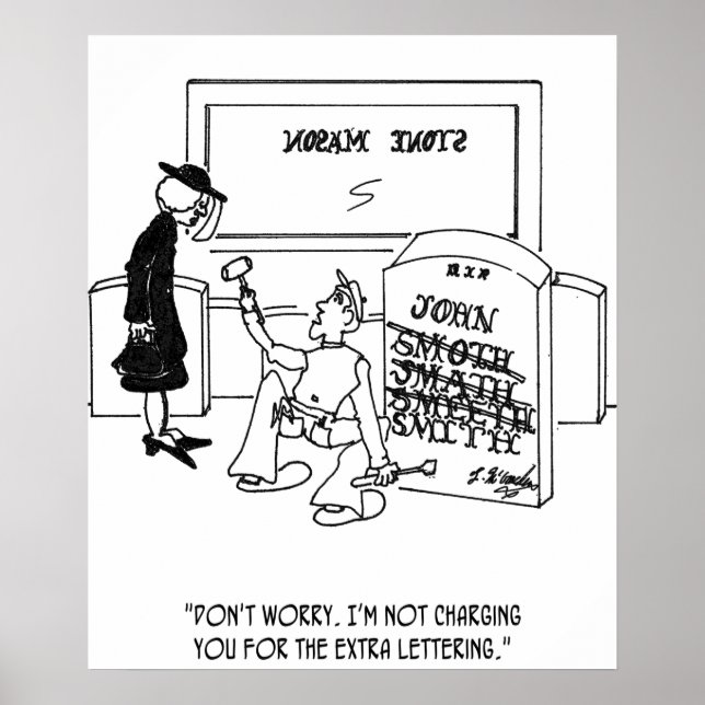 Poster Tombstone mal orthographié (Devant)