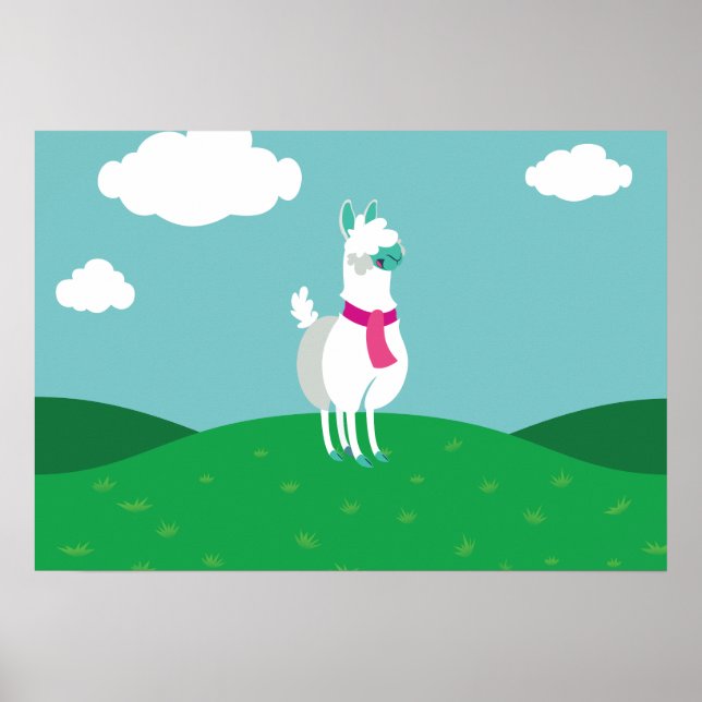 Poster Tommy le Llama (Devant)