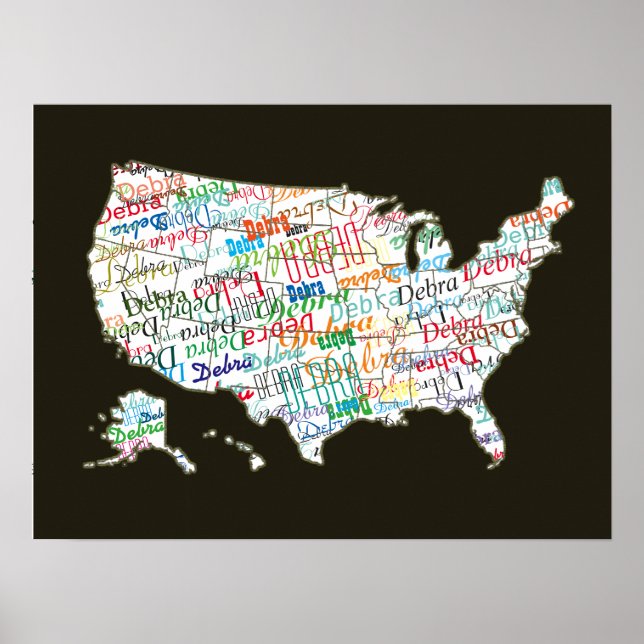 Poster ton nom partout en Amérique (Devant)