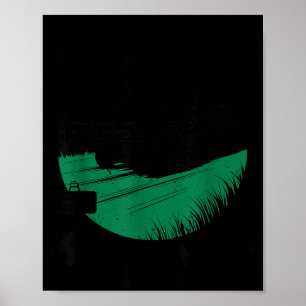 Poster Tondeuse à gazon Zero-turn Nous roulons à l'aube D
