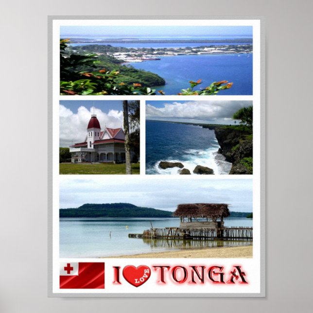 Poster Tonga - I Love - (Devant)