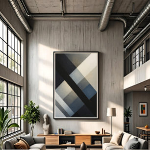 Poster Tons Abstraits Neutres Minimalistes