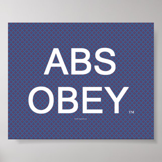 Poster TOP Abs Obey (Devant)