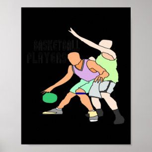 Poster Top des joueurs de basket-ball