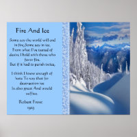 Poster Top Fire And Ice Majestic Neige