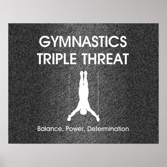 Poster TOP Gymnastique triple menace (hommes) (Devant)