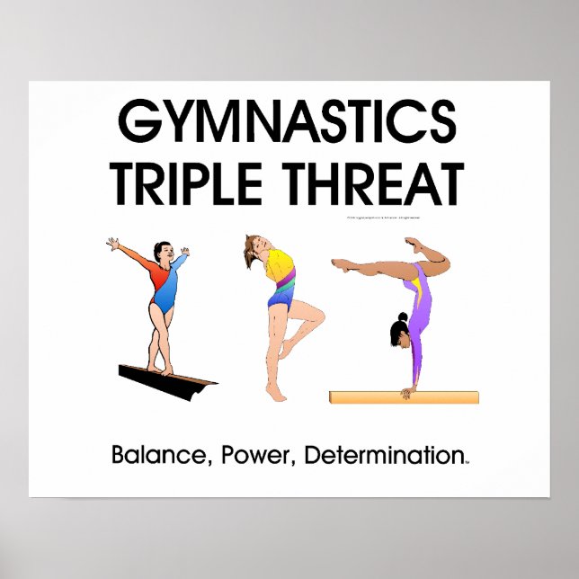 Poster TOP Gymnastique triple menace (W) (Devant)