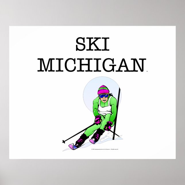 Poster TOP Ski Michigan (Devant)