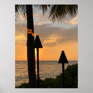 Poster Torches Waikiki Tiki