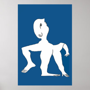 Poster Tordu, Abstrait