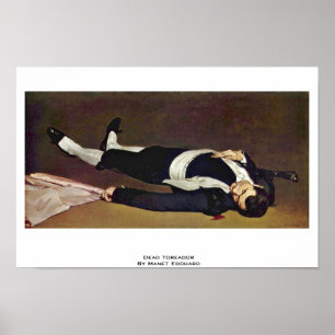 Poster Torero mort par Manet Edouard