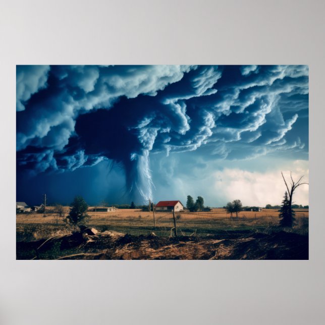 Poster Tornado Nature Force déclencher une catastrophe de (Devant)