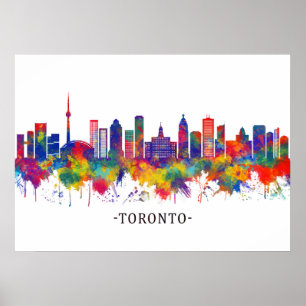 Poster Toronto Canada Skyline