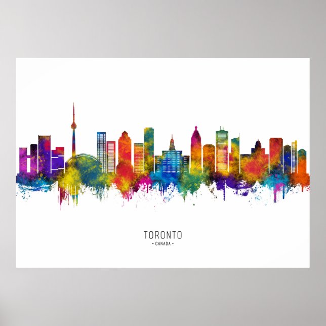 Poster Toronto Canada Skyline (Devant)
