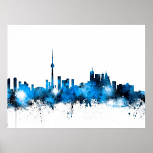 Poster Toronto Canada Skyline