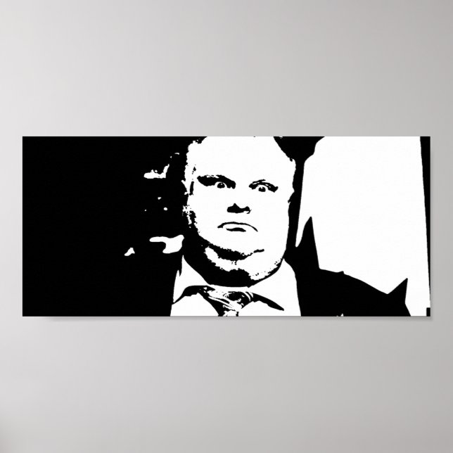 Poster Toronto Crack Tabagisme Maire Rob Ford (Devant)