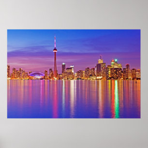 Poster Toronto Skyline à Dusk