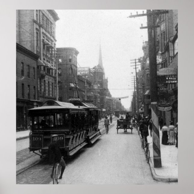 Poster Toronto Street Scene, 1900 (Devant)