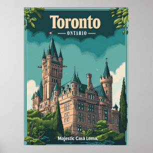 Poster Toronto : Vintage Casa Loma