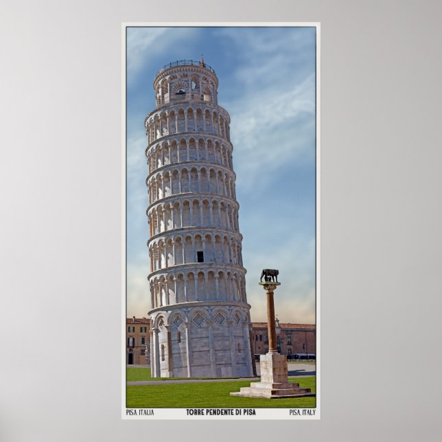 Poster Torre Pendente di Pisa (Devant)
