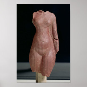 Poster Torse femelle, probablement la Reine Nefertiti