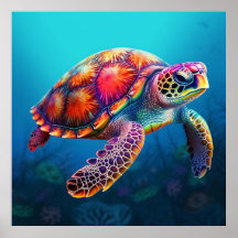 Tortue aquarelle