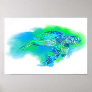 Poster Tortue de mer