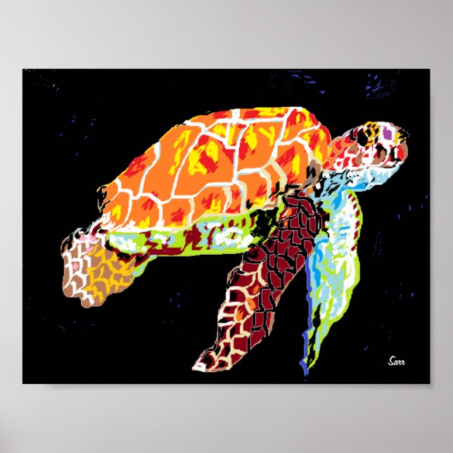 Poster : Tortue de mer (Devant)
