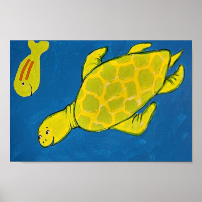 Poster Tortue de mer (Devant)