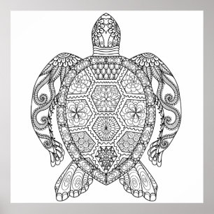 POSTER TORTUE MARINE