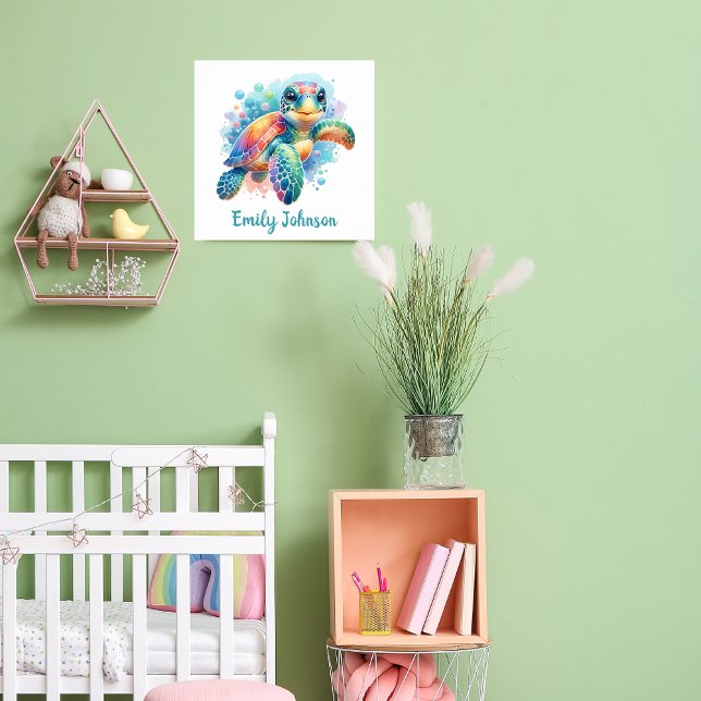 Poster Tortue marine personnalisable (Créateur téléchargé)