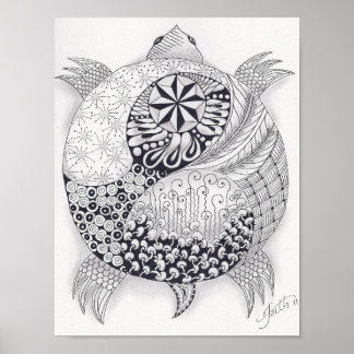Poster Tortue pleine taille