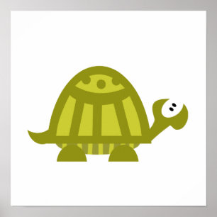 Poster Tortue verte