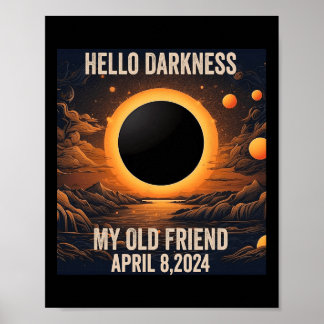 Poster Total Éclipse Solaire Bonjour Ténèbres Mon Vieux A