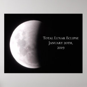 Poster total Lunaire Eclipse Moon