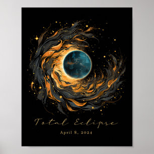 Poster Total Solaire Eclipse Chaser Ventilateur d'observa