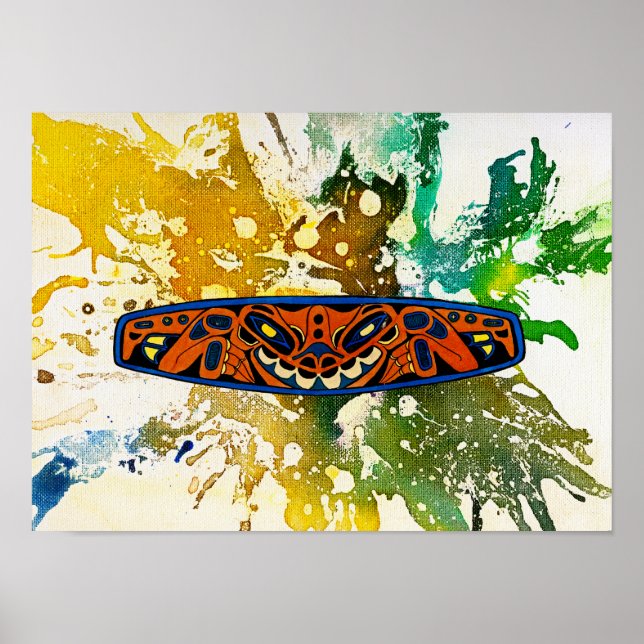 Poster Totem Athabascan par Michael Moffa (Devant)