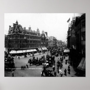 Poster Tottenham Court Road from Oxford Street,